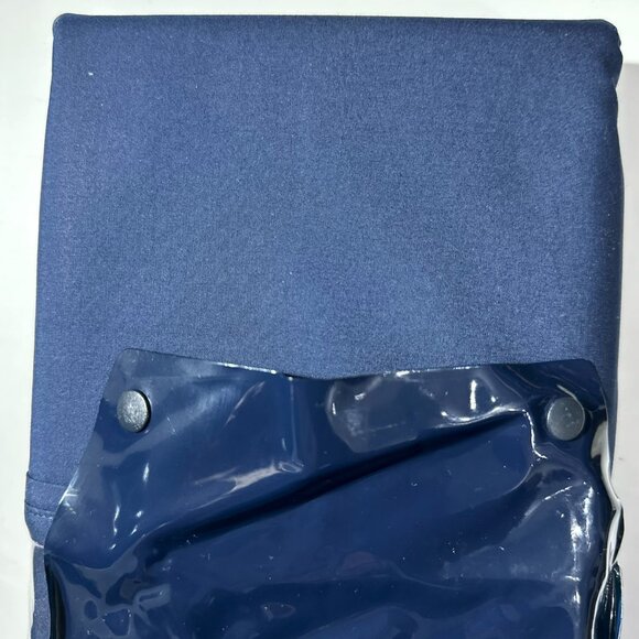 Ralph Lauren TWIN FLAT SHEET RL 464 Polo Navy Blue 100% Cotton Solid Percale - Picture 4 of 6